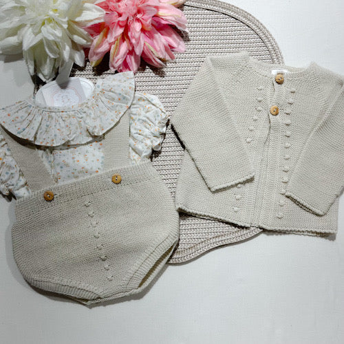 Conjunto Lili em malha para bebé - 1 aos 12M
