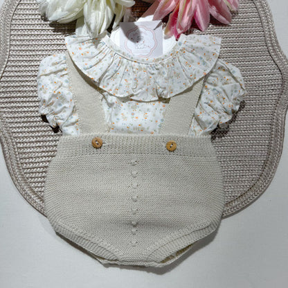 Conjunto Lili em malha para bebé - 1 aos 12M