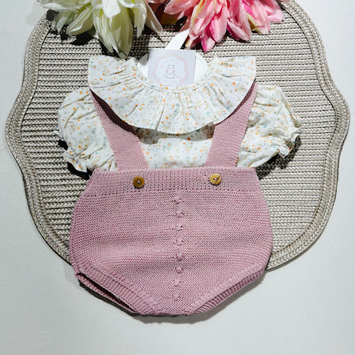 Conjunto Lili em malha para bebé - 1 aos 12M