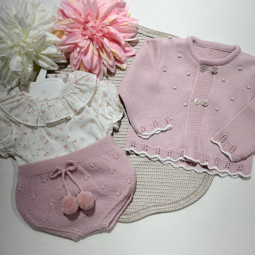 Conjunto Maria  em malha - 1 aos 12M