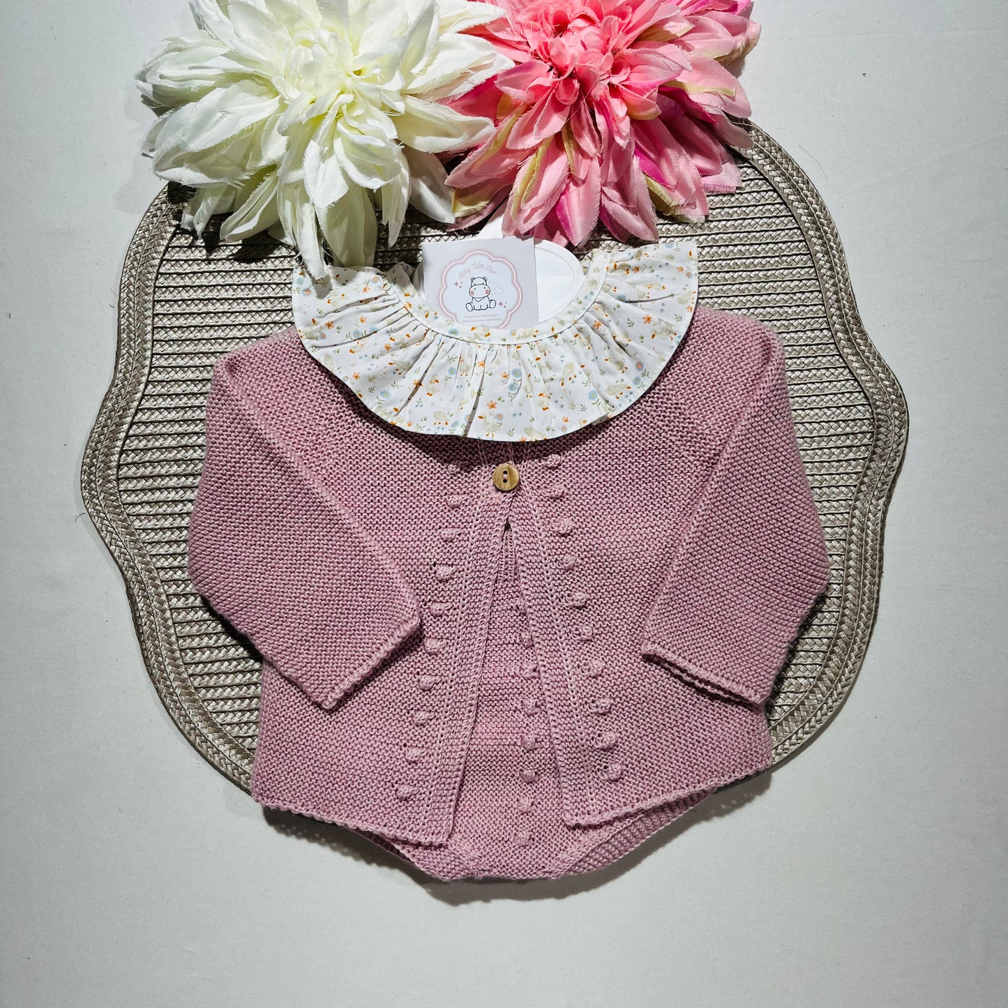 Conjunto Lili em malha para bebé - 1 aos 12M