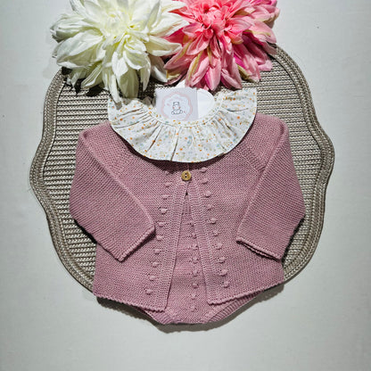 Conjunto Lili em malha para bebé - 1 aos 12M