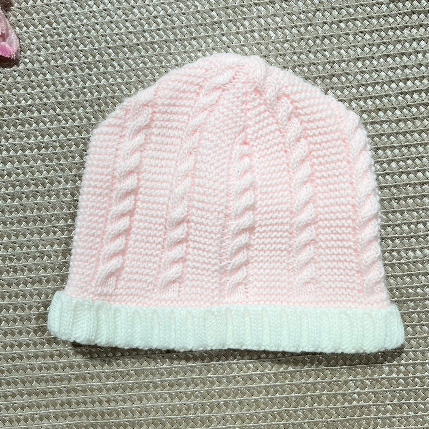 Conjunto para bebé - Fofo, camisola e gorro - 1/3M - Rosa bebé