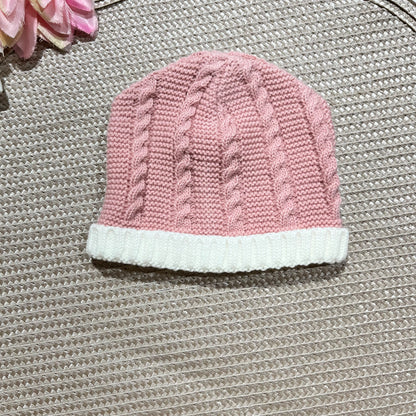 Conjunto para bebé - Fofo, camisola e gorro - 1/3M - Rosa velho
