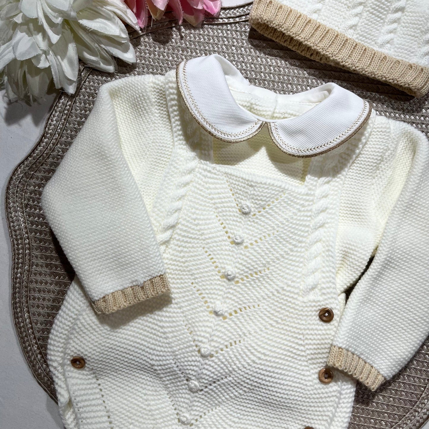 Conjunto para bebé - Fofo, camisola e gorro - 1/3M - Pérola