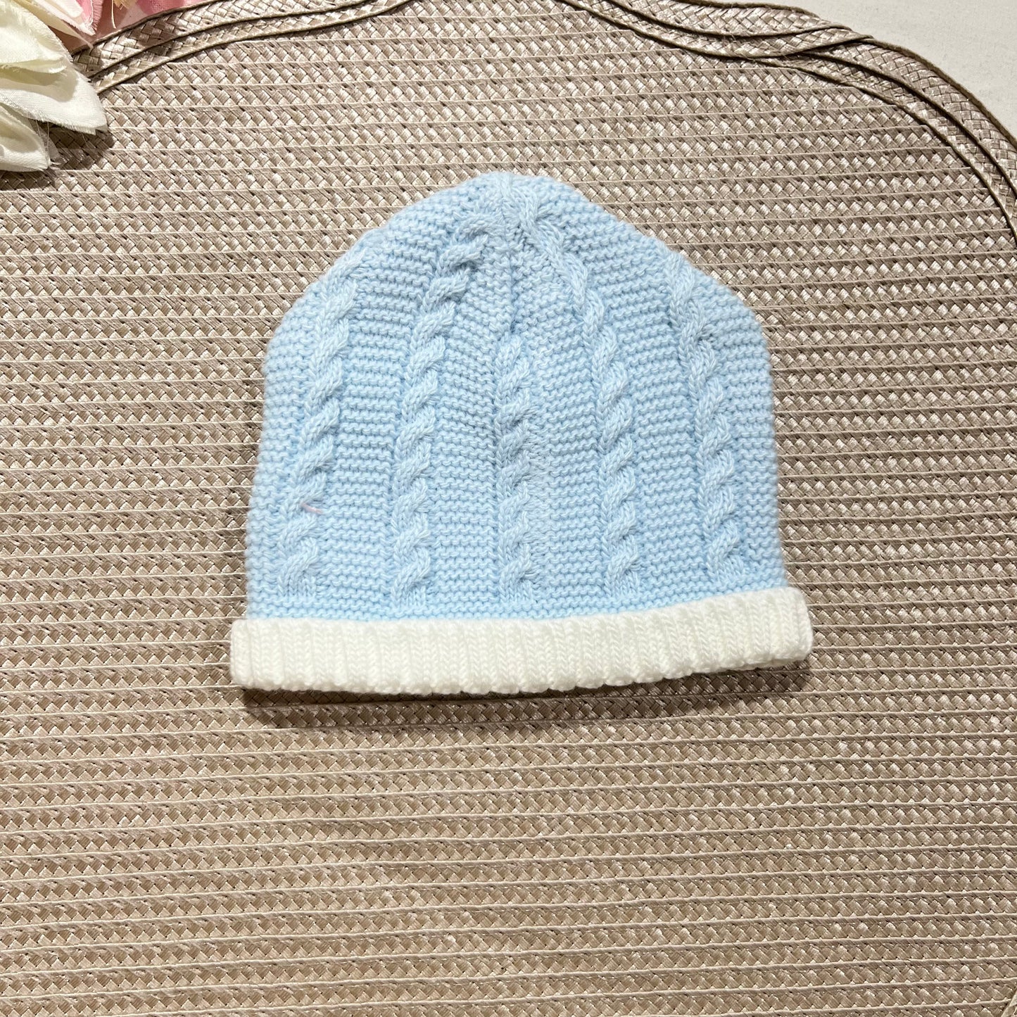 Conjunto para bebé - Fofo, camisola e gorro - 1/3M - Azul bebé