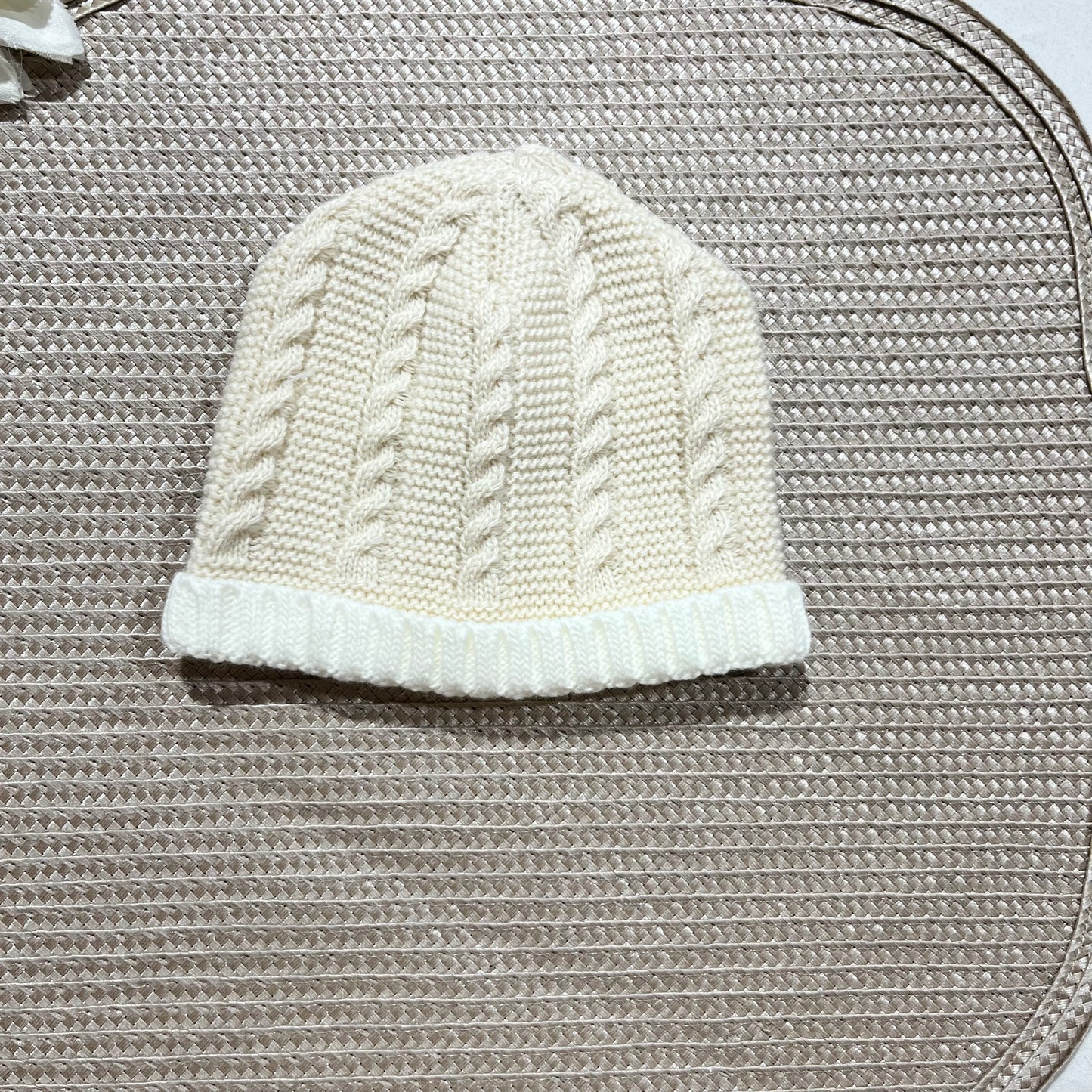 Conjunto para bebé - Fofo, camisola e gorro - 1/3M - Areia