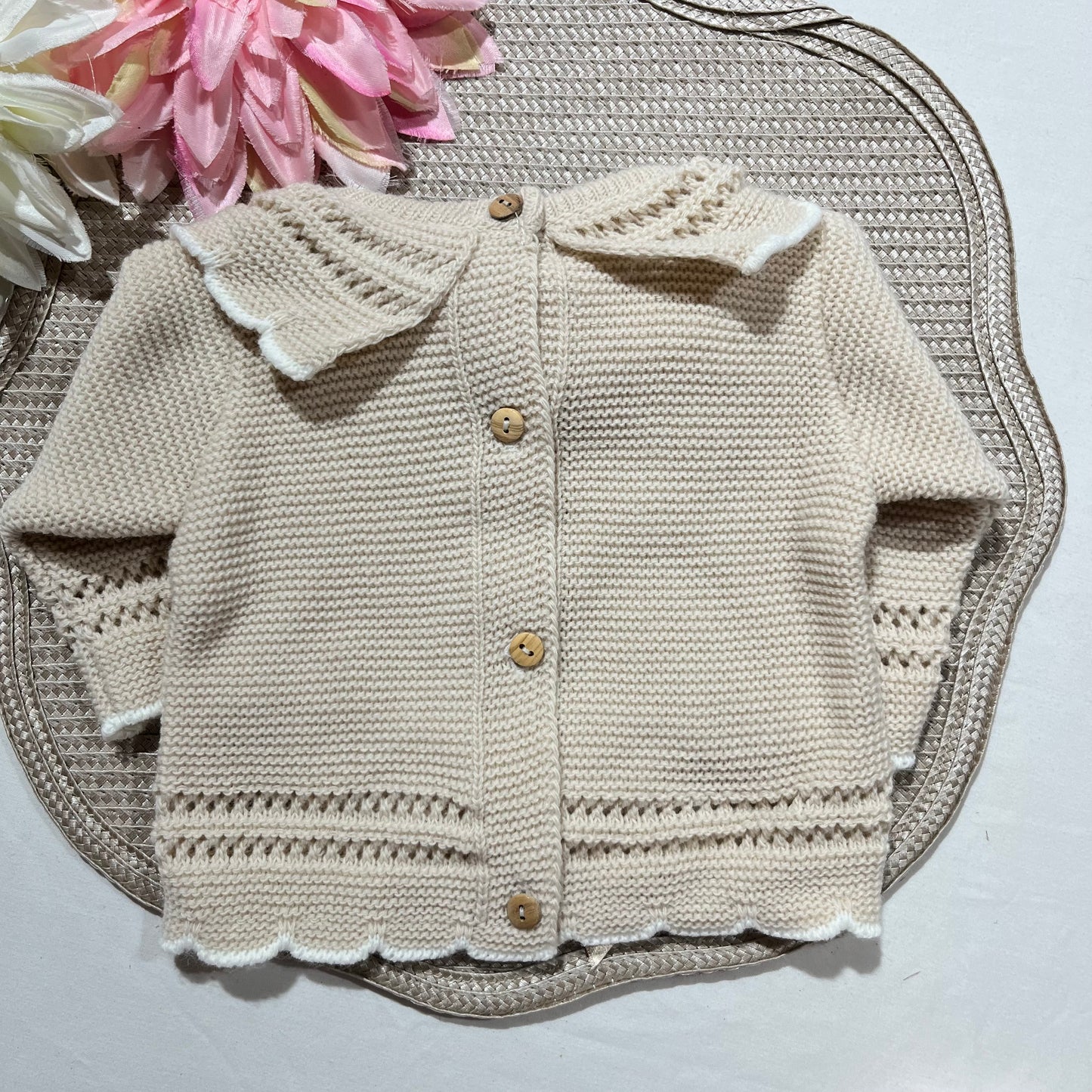 Conjunto Matilde para bebé - 3M -Areia