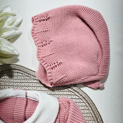 Conjunto Chérie para bebé - 1/3M - Rosa velho