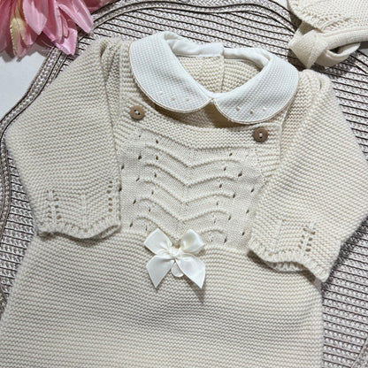 Conjunto Chérie para bebé - 1/3M - Areia