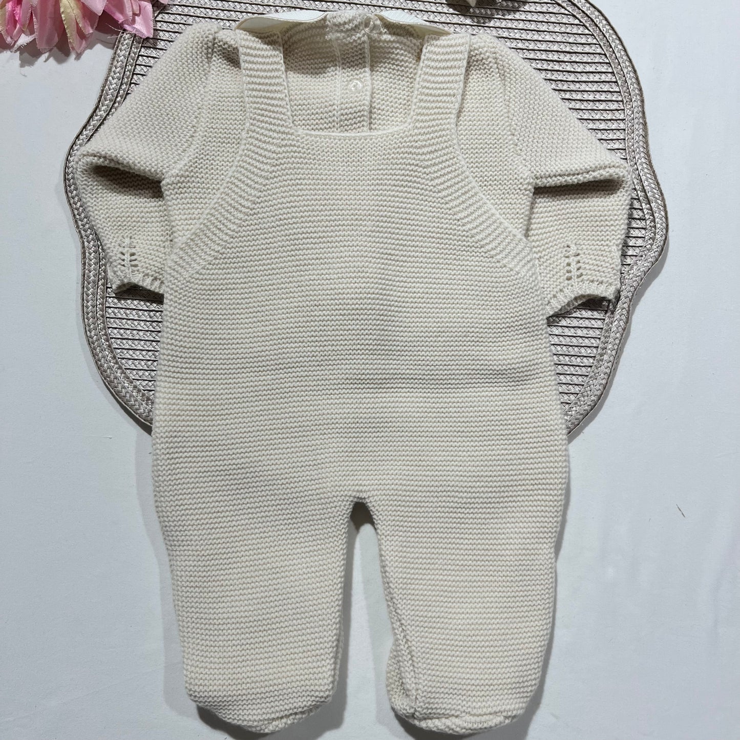 Conjunto Chérie para bebé - 1/3M - Areia