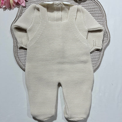Conjunto Chérie para bebé - 1/3M - Areia