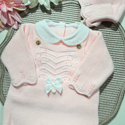 Conjunto Chérie para bebé - 1/3M - Rosa bebé