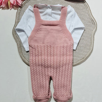 Conjunto Doce para bebé - 1M - Rosa velho