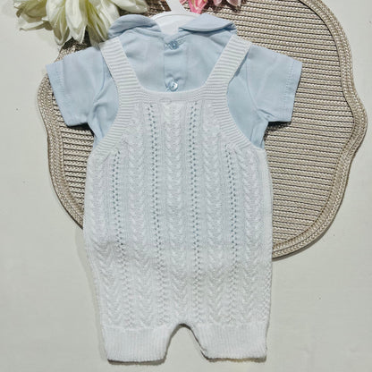 Conjunto Miguel - Jardineira e camisa - 1 aos 6M