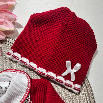 Conjunto Lara para bebé - 1/3M -Vermelho
