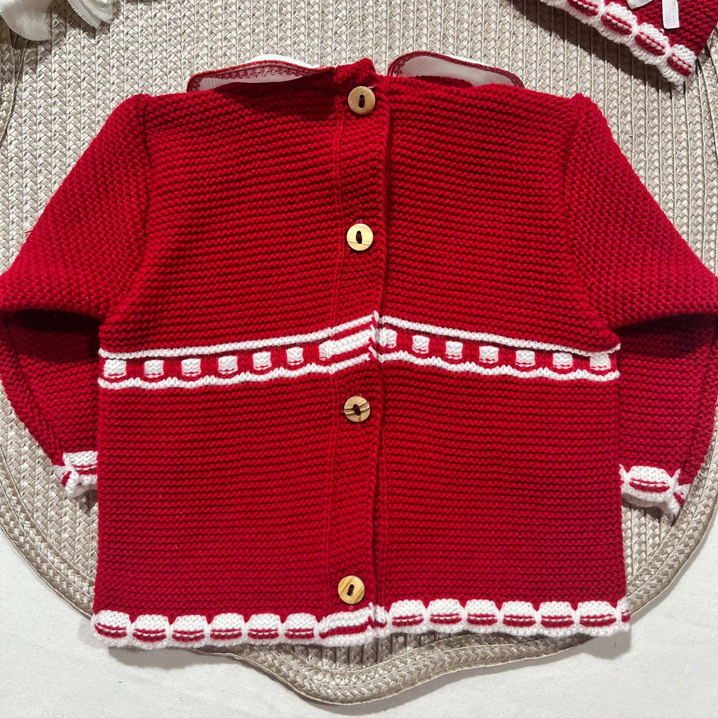 Conjunto Lara para bebé - 1/3M -Vermelho