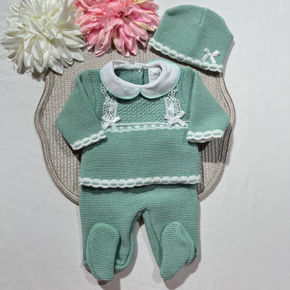 Conjunto Lara para bebé - 1/3M - Verde