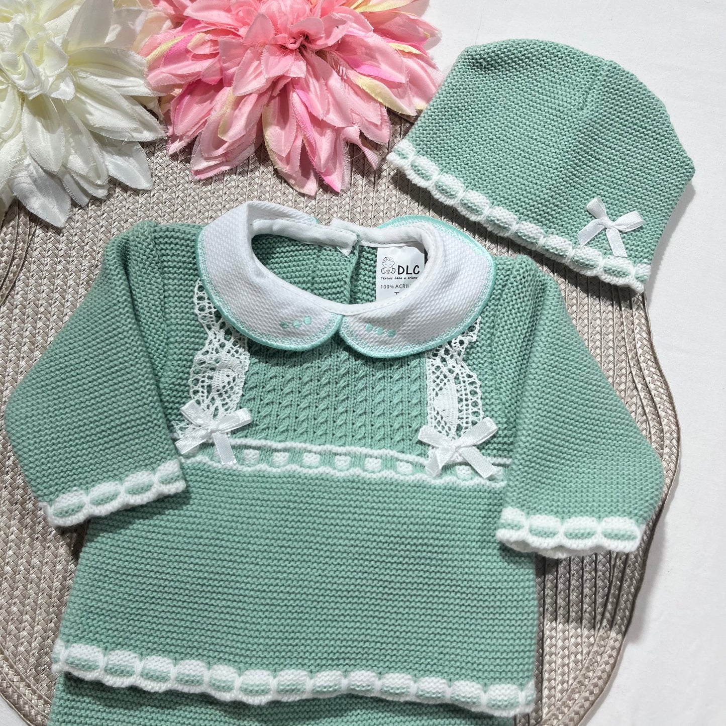 Conjunto Lara para bebé - 1/3M - Verde