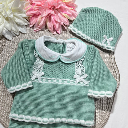 Conjunto Lara para bebé - 1/3M - Verde