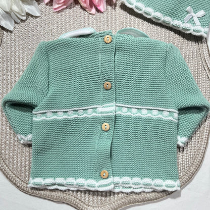 Conjunto Lara para bebé - 1/3M - Verde