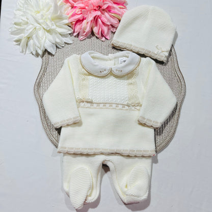 Conjunto Lara para bebé - 1/3M - Pérola