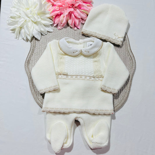 Conjunto Lara para bebé - 1/3M - Pérola