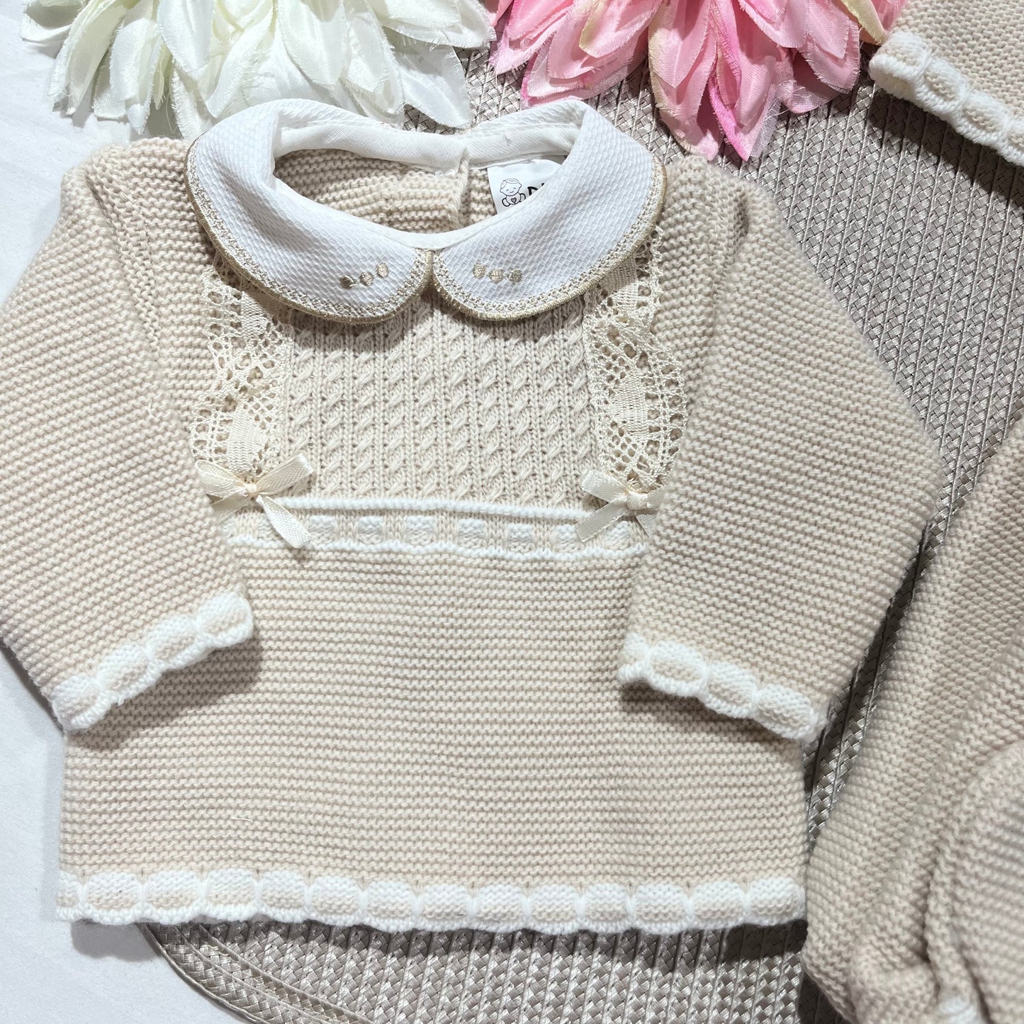 Conjunto Lara para bebé - 1/3M - Areia
