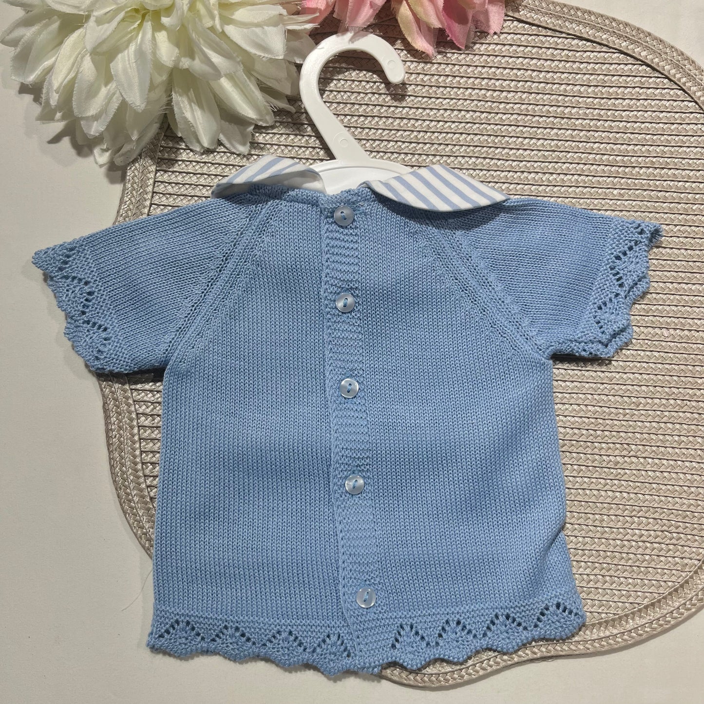 Conjunto de 2 peças para bebé - Riscas - 0 aos 12M