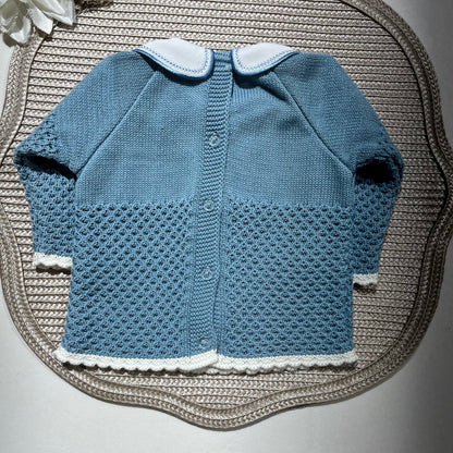 Conjunto Mimo para bebé em algodão - 0/3M - Azul cobalto