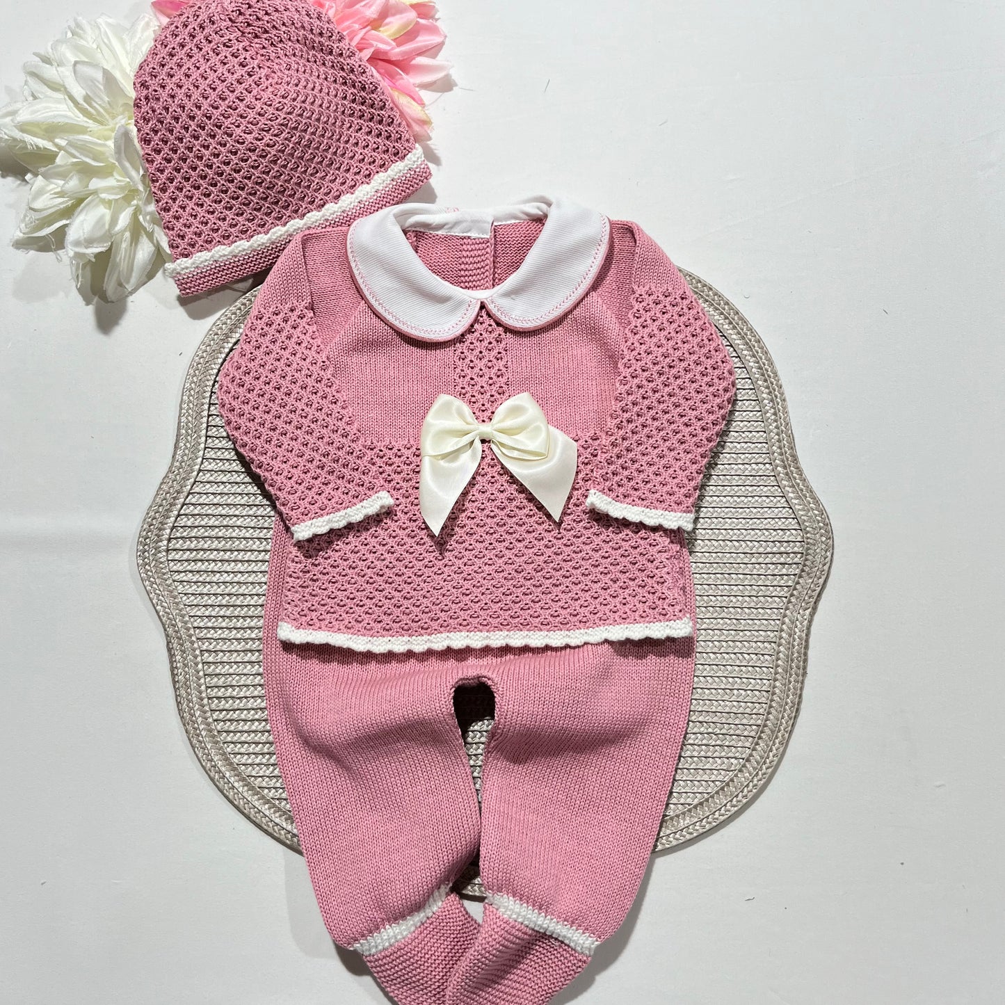 Conjunto Mimo para bebé em algodão - 0/3M - Rosa velho