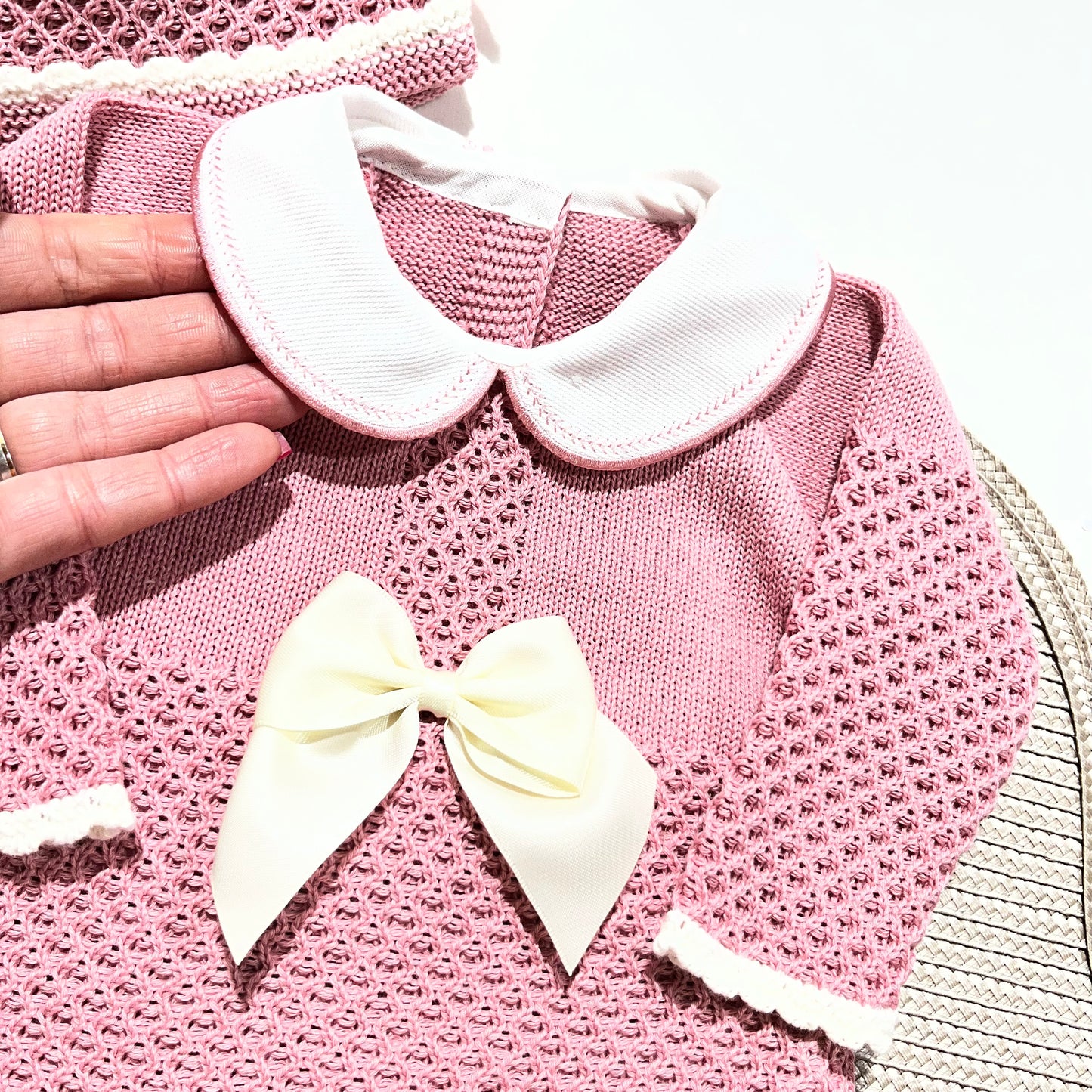 Conjunto Mimo para bebé em algodão - 0/3M - Rosa velho