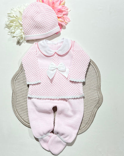 Conjunto Mimo para bebé em algodão - 0/3M - Rosa bebé