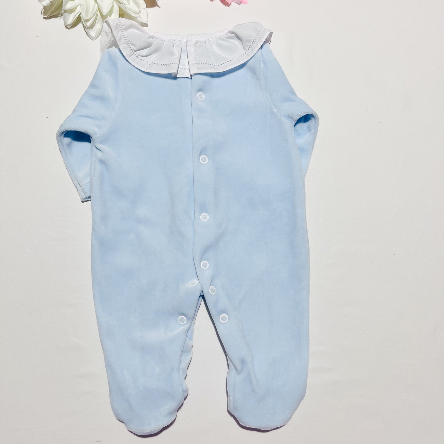 Babygrow em veludo laço