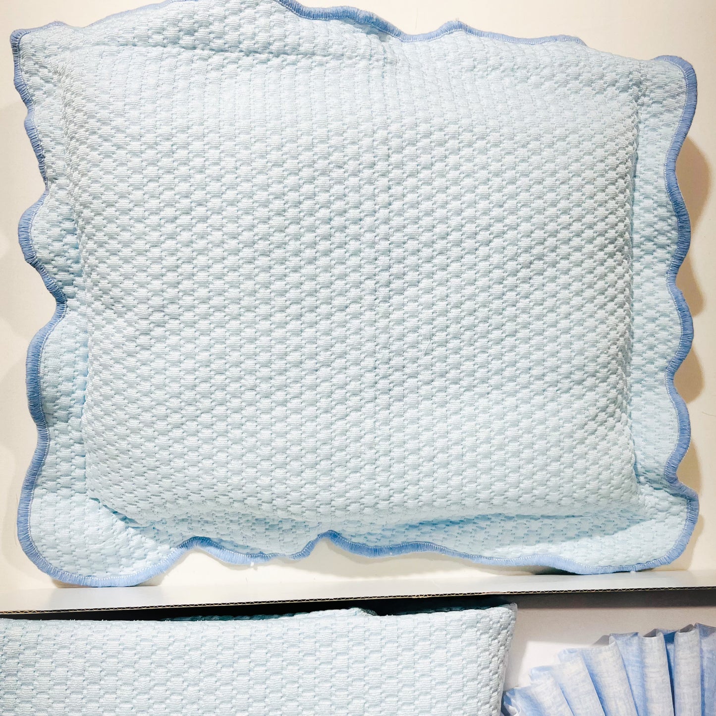 Conjunto de Cama de Grades Bebé - Azul -  5 peças