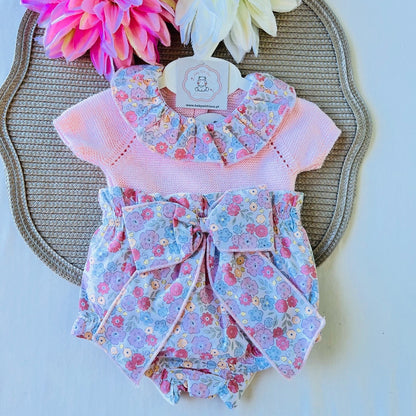 Conjunto Rose para bebé  - 3 aos 12M - Rosa bebé