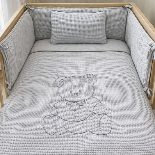 Conjunto Edredom + protector + Almofada  para Cama de Grades