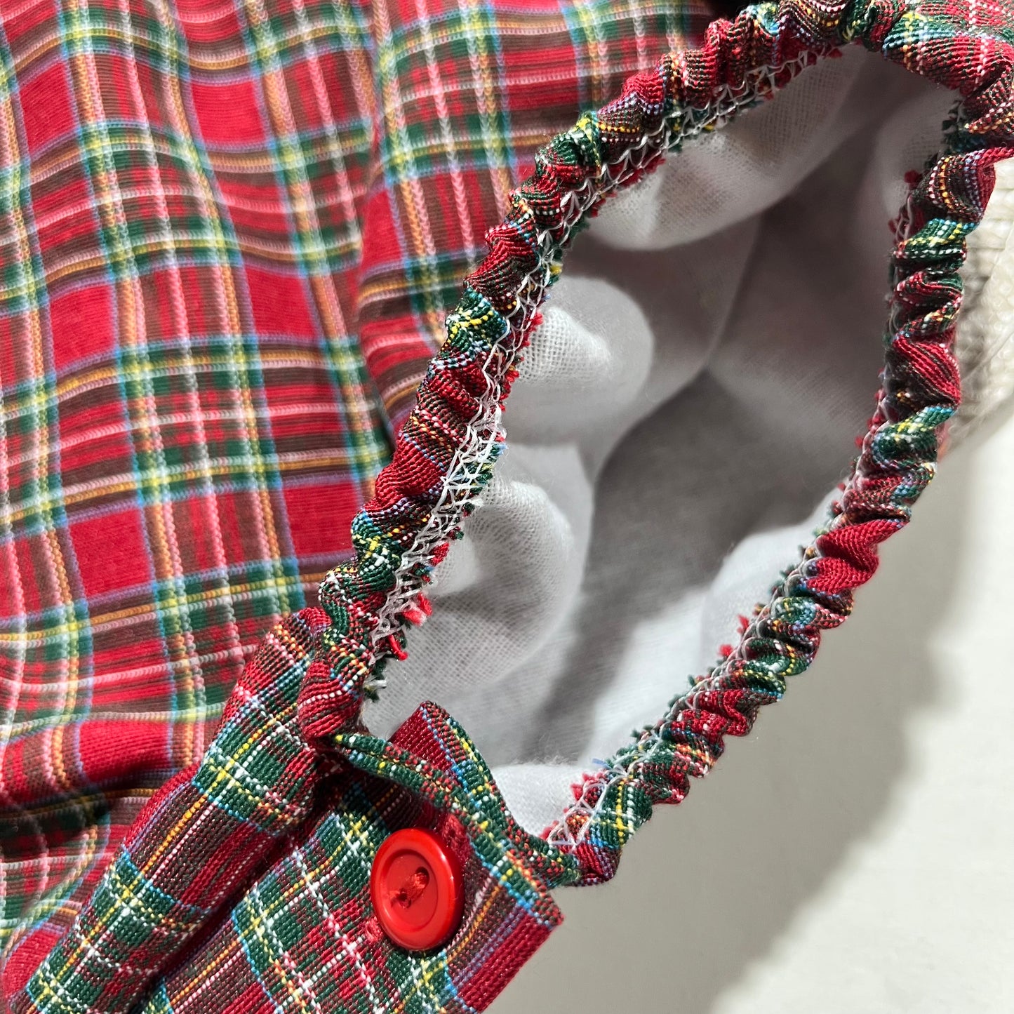 Fofo Natal para menina - Vermelho - 3 aos 12M