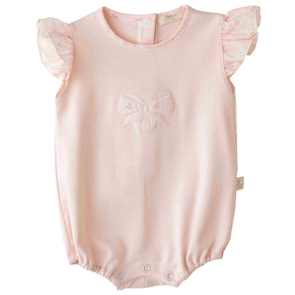 Baby Gi - Fofo rosa com laço flora bebé - 100% algodão