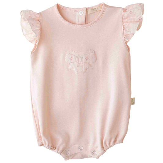 Baby Gi - Fofo rosa com laço flora bebé - 100% algodão
