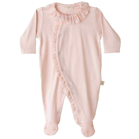 Baby Gi - Babygrow rosa flora bebé