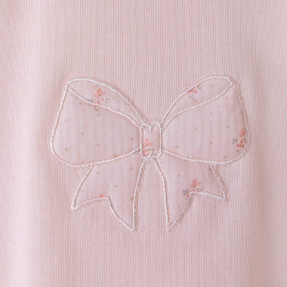 Baby Gi - Fofo rosa com laço flora bebé - 100% algodão