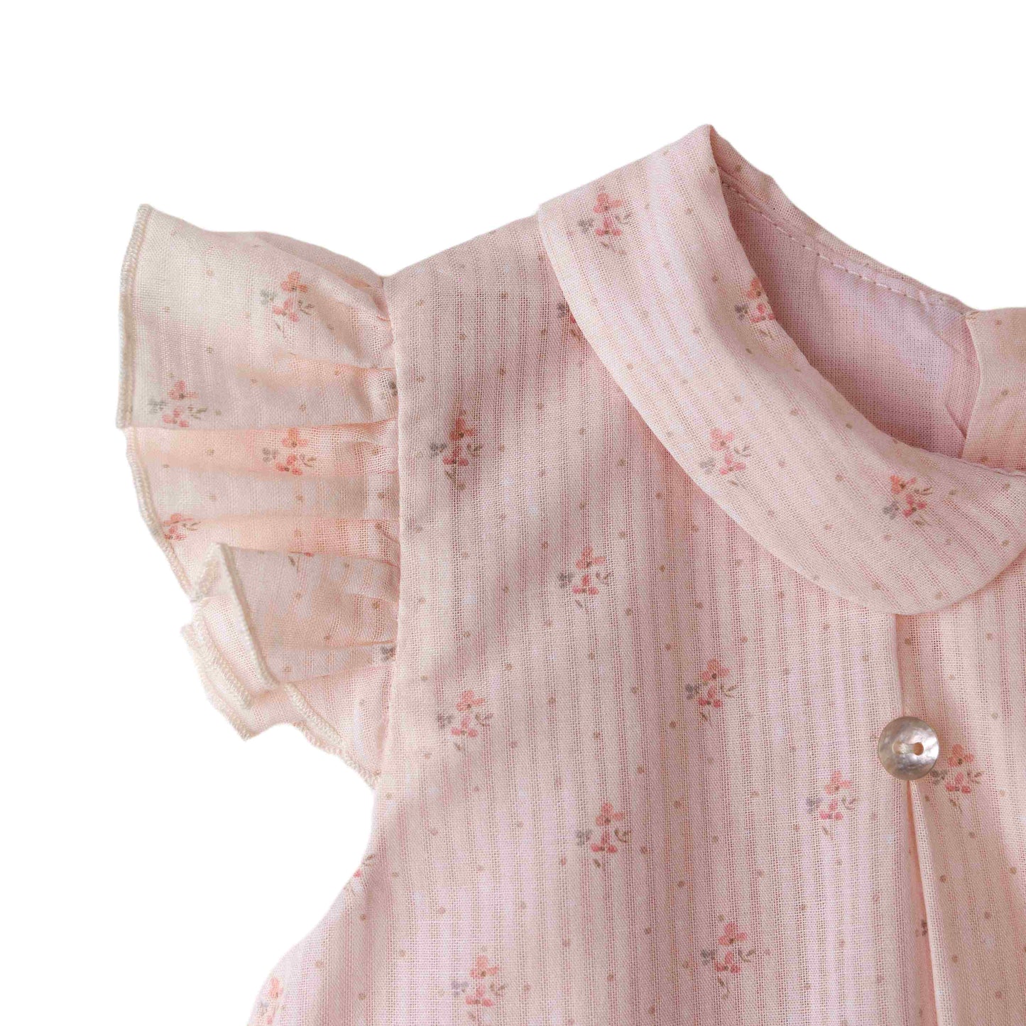 Baby Gi - Vestido com tapa fraldas flora bebé - 100% algodão