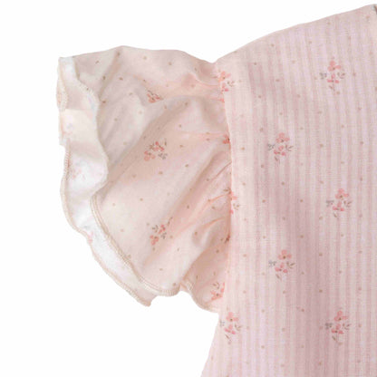 Baby Gi - Vestido com tapa fraldas flora bebé - 100% algodão