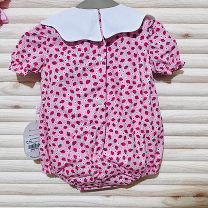 Conjunto fofo e meias para bebé  Moranguinho - 100% algodão