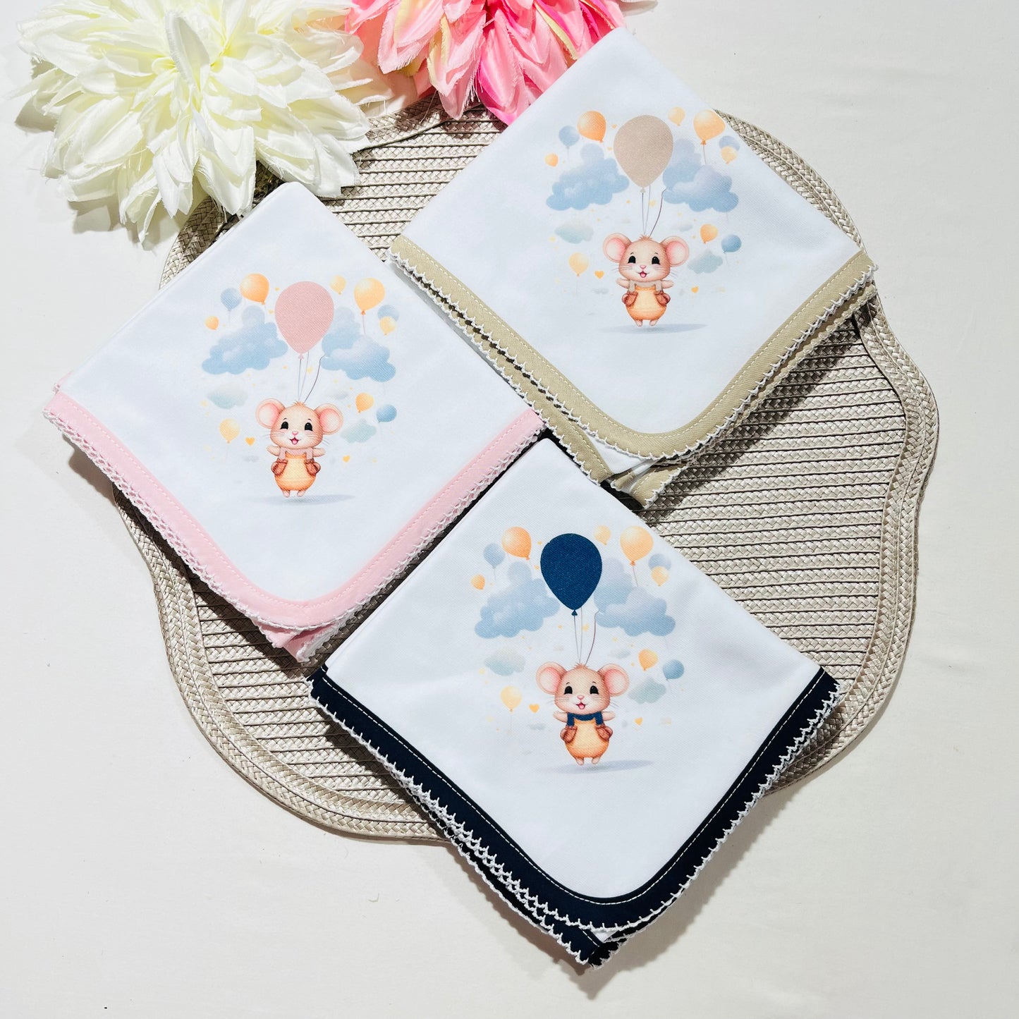 Fralda 100% algodão - Ratinho