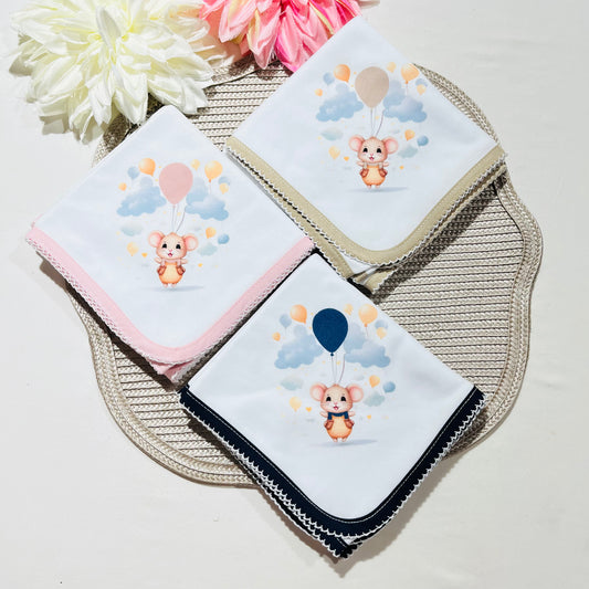 Fralda 100% algodão - Ratinho