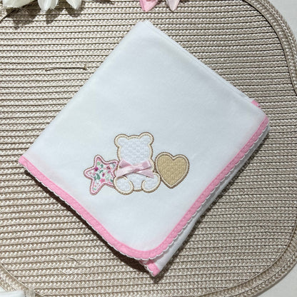 Fralda 100% algodão - Urso