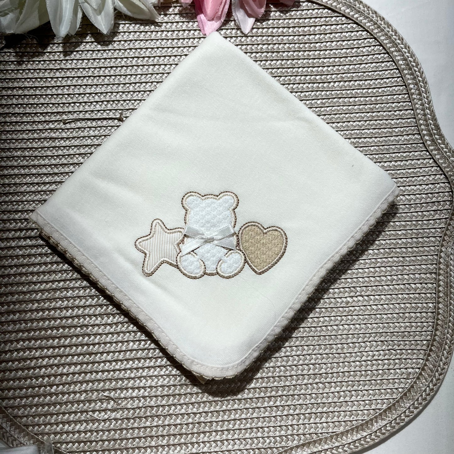 Fralda 100% algodão - Urso