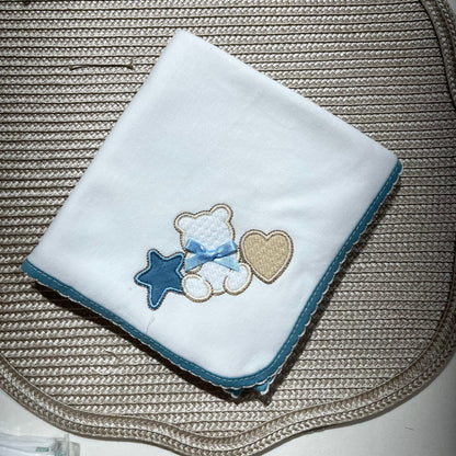 Fralda 100% algodão - Urso